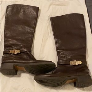 Brown Leather boots - worn
